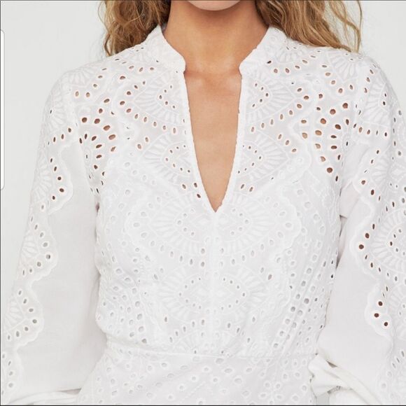 BCBGMaxAzria White Lace Mini Dress - Picture 7 of 9